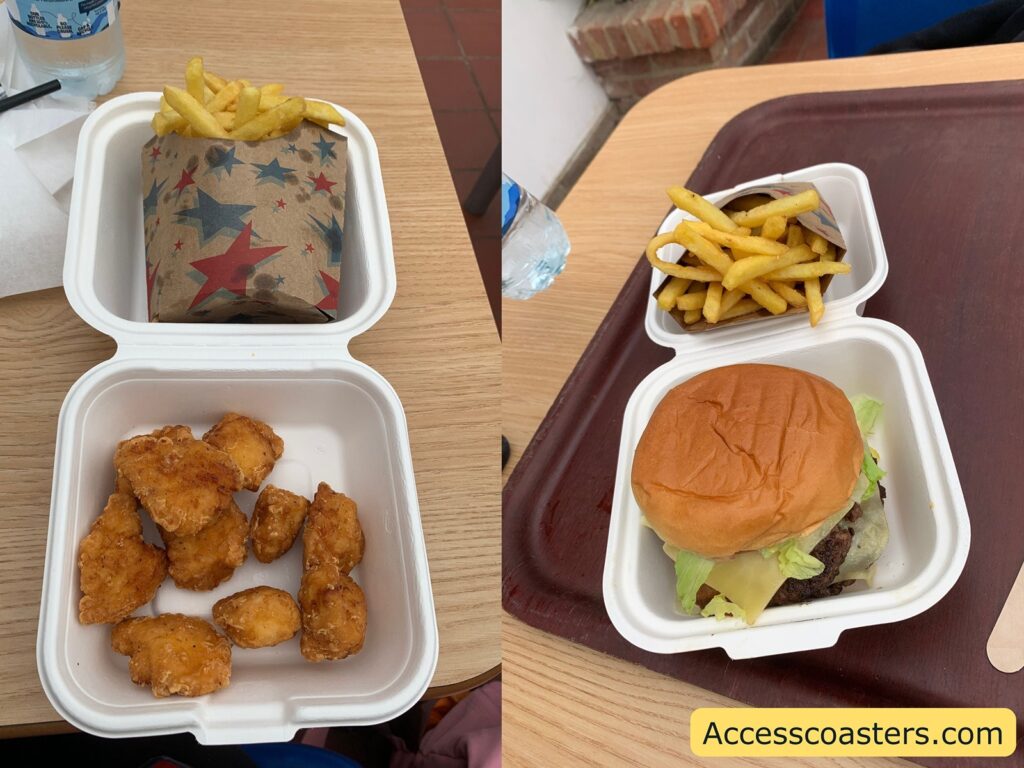 image of burger meal and chicken nugget meal at the grill 