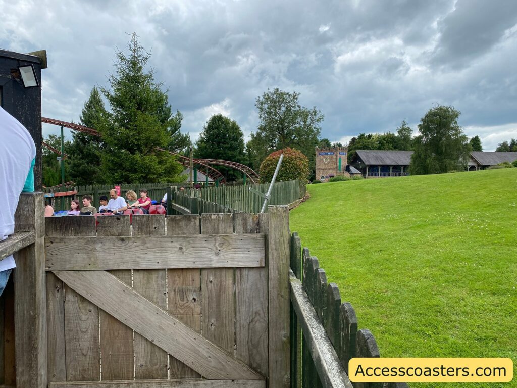 image of the exit/easy access entrance gate for the ladybird 