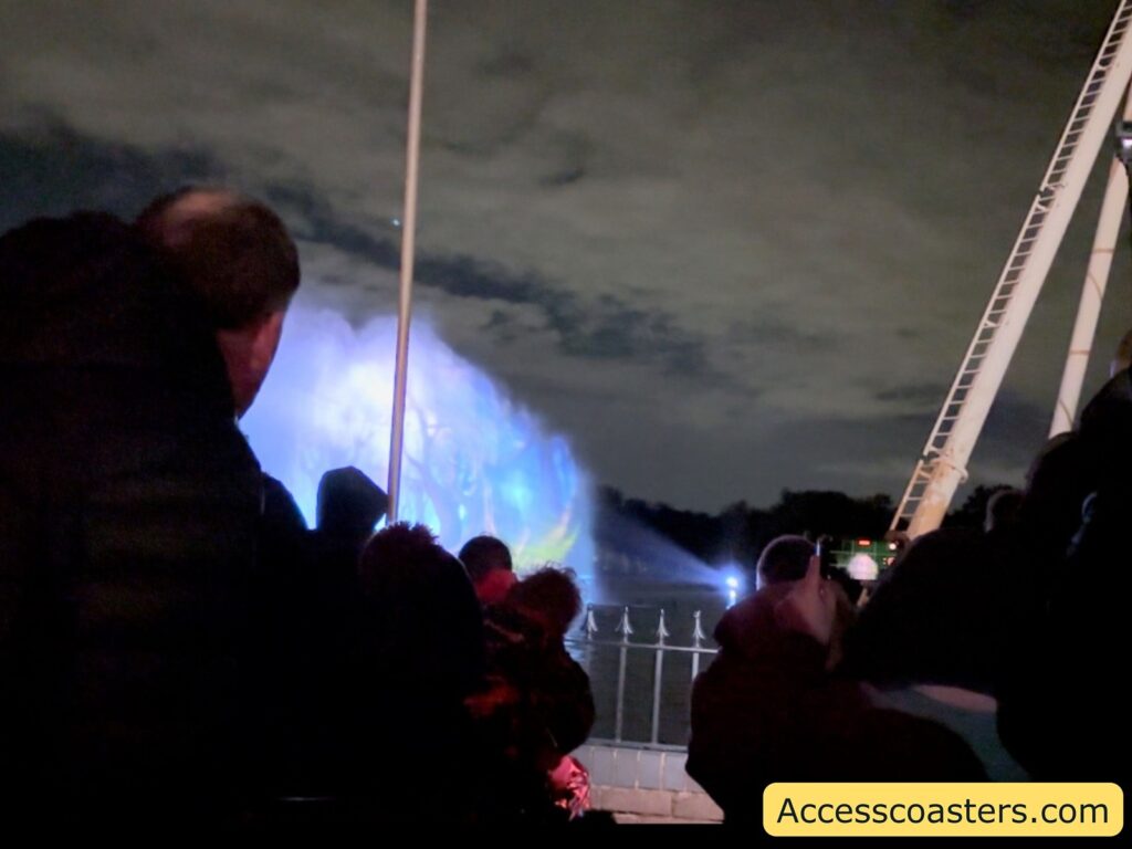 image of woodlend prjection on the lake