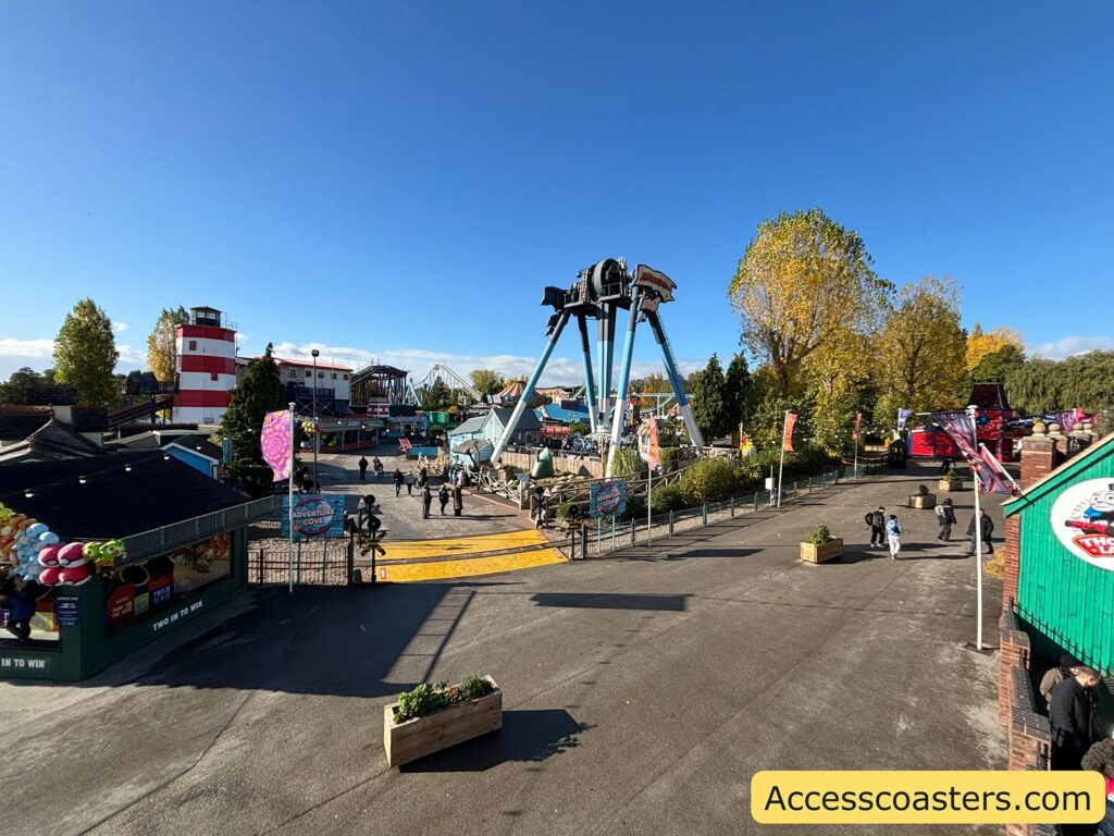 image of path between adventure cove and thomas land