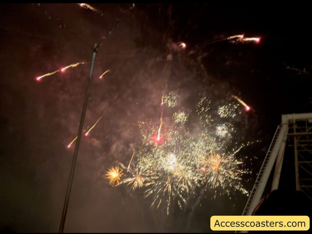 image of little fireworks and mist