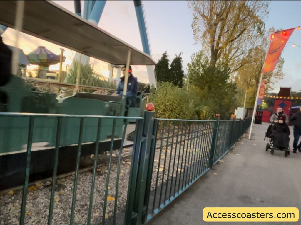 image of wheelchair acsesable carage on the haunted ecxpress