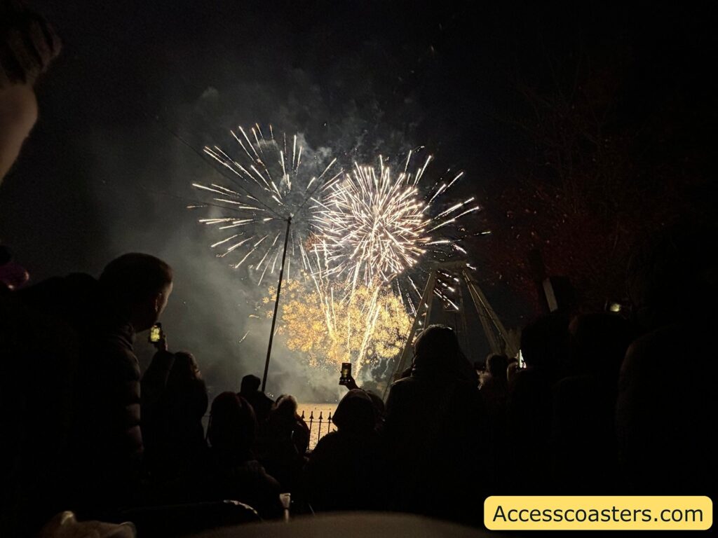 image of 4 silver fireworks in the sky