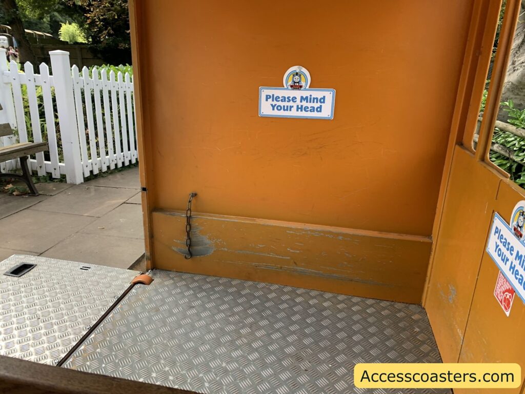 image of wheelchair accessable carage with ramp down