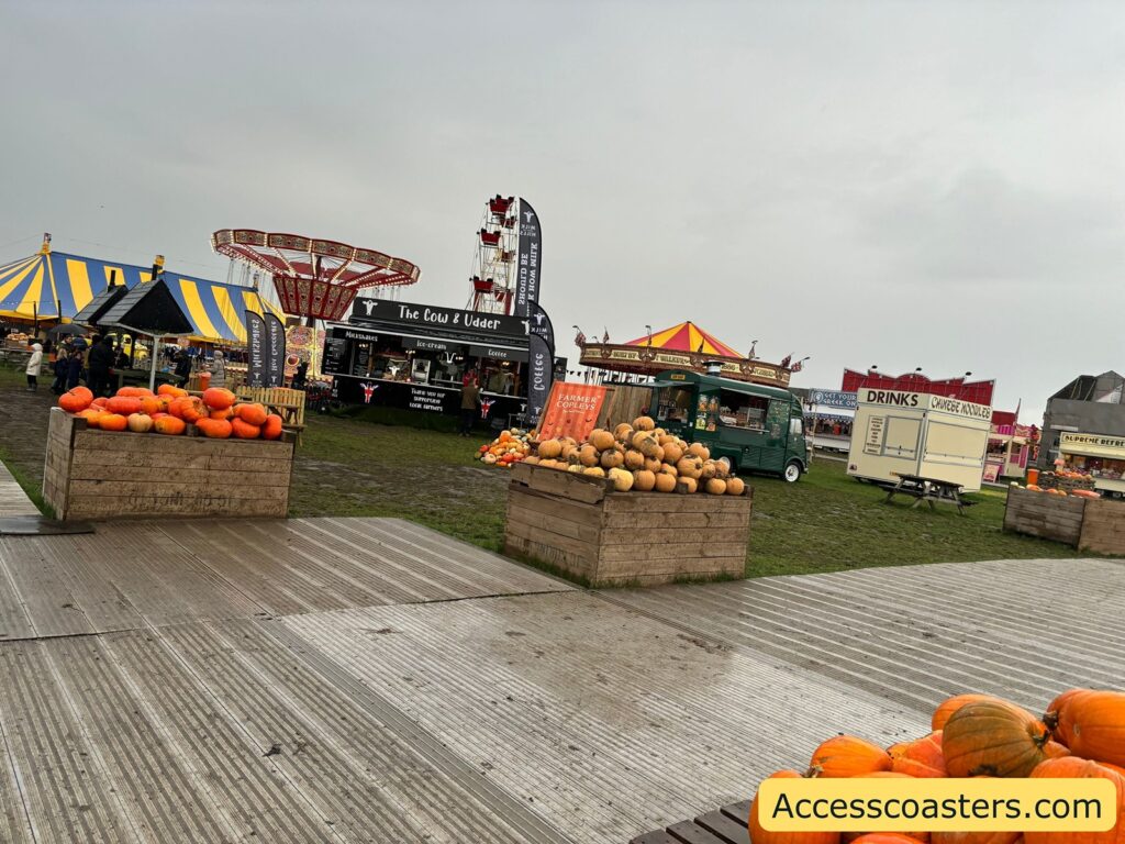  "Display of pumpkins at the festival entrance