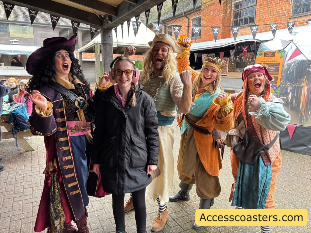 The Haunt for the Crown of T’Hulu, costumed pirate characters pose with Iona